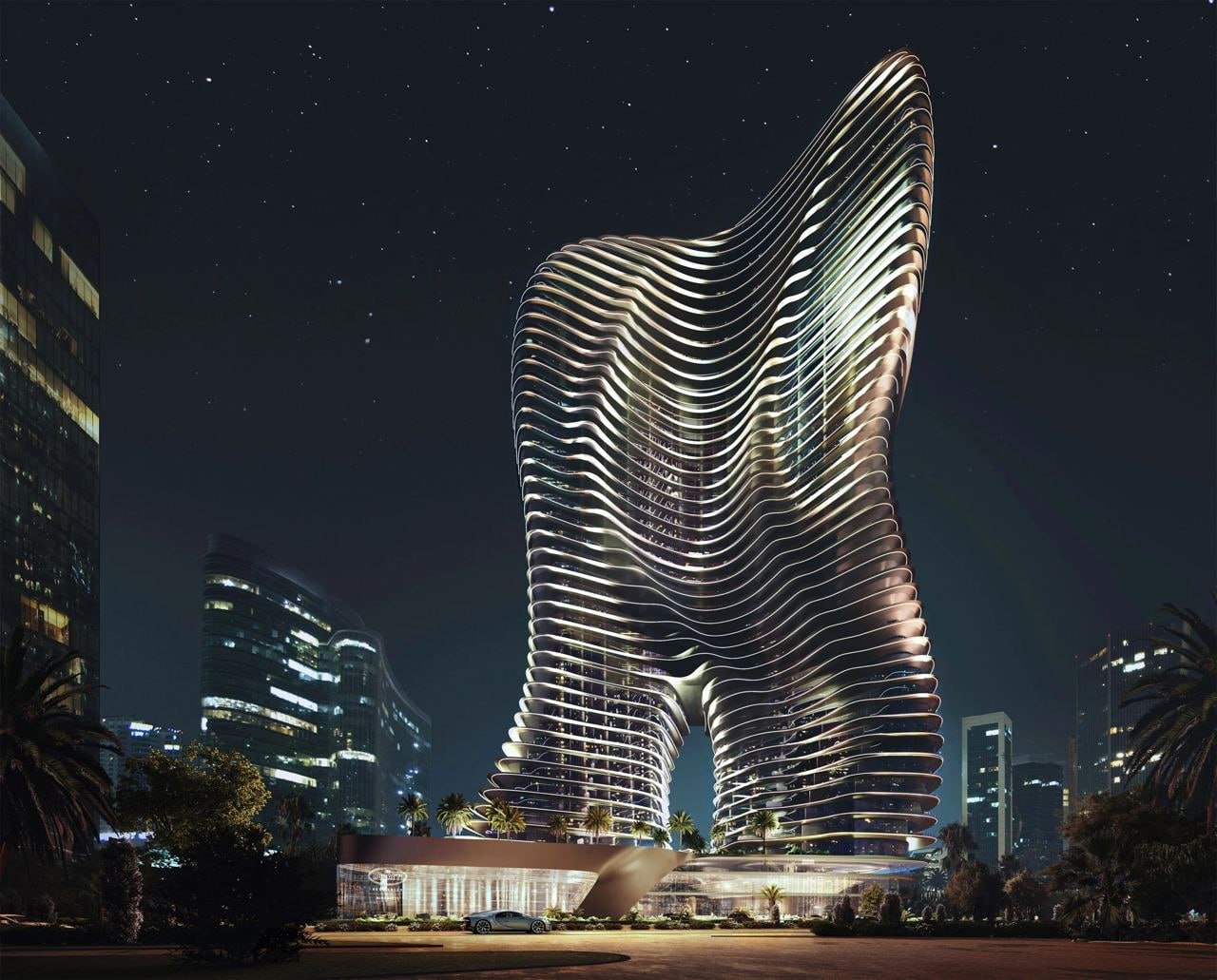 В Дубае строят роскошный жилой комплекс с автомобильным лифтом